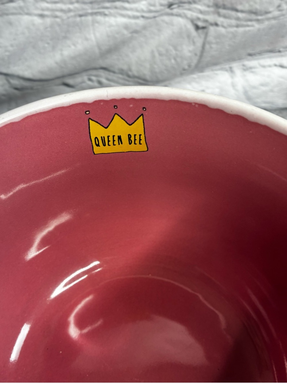 Mug Me I’m Famous Princess Emoji Queen Bee Large Ceramic Mug Cereal Soup Bowl - Picture 7 of 8